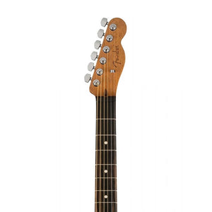 Fender FSR American Acoustasonic Telecaster Guitar w/Bag, Ebony FB, Black Paisley