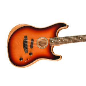 Fender American Acoustasonic Stratocaster w/Bag, 3-Color Sunburst