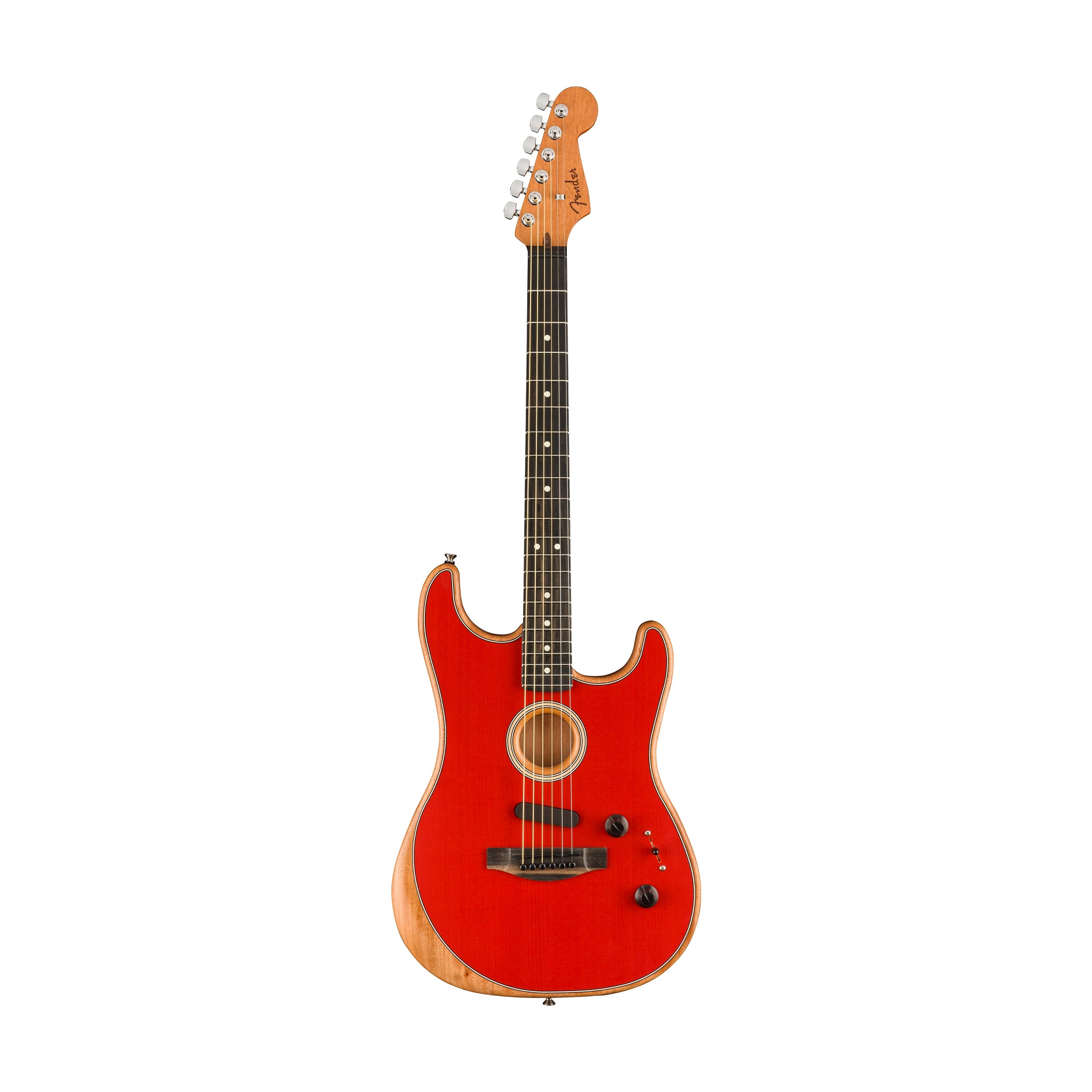 Fender American Acoustasonic Stratocaster w/Bag, Dakota Red