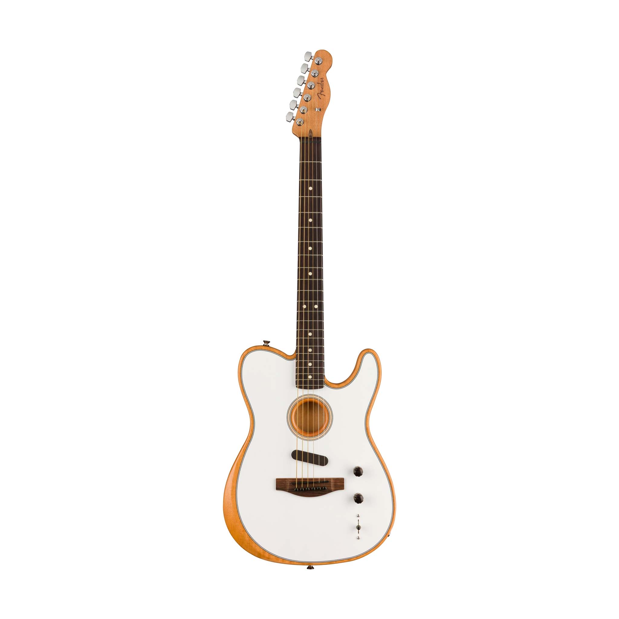 Fender Acoustasonic Player Telecaster Electric Guitar, Arctic White