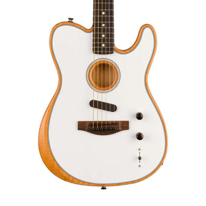 Fender Acoustasonic Player Telecaster Electric Guitar, Arctic White