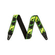 Fender Neon Monogram Guitar Strap, Green/Yellow