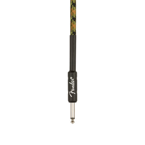 Fender Professional Series Instrument Cable, 18.6inch Straight/Straight, Woodland Camo