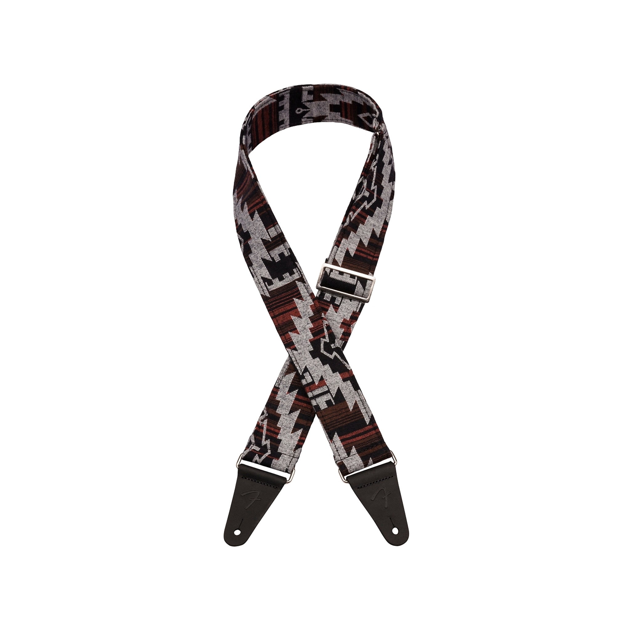 Fender Zion Guitar Strap, 2-inch, Black Aztec