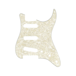 Fender 11-hole Modern-Style Stratocaster Pickguard, 4-Ply Aged White Pearl