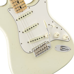 Fender Custom Shop Ltd Ed Jimi Hendrix Stratocaster Electric Guitar, Maple FB, Aged Olympic White