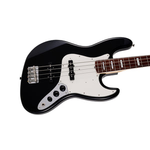 Fender Japan Traditional II Late 60s Jazz Bass Guitar, RW FB, Black
