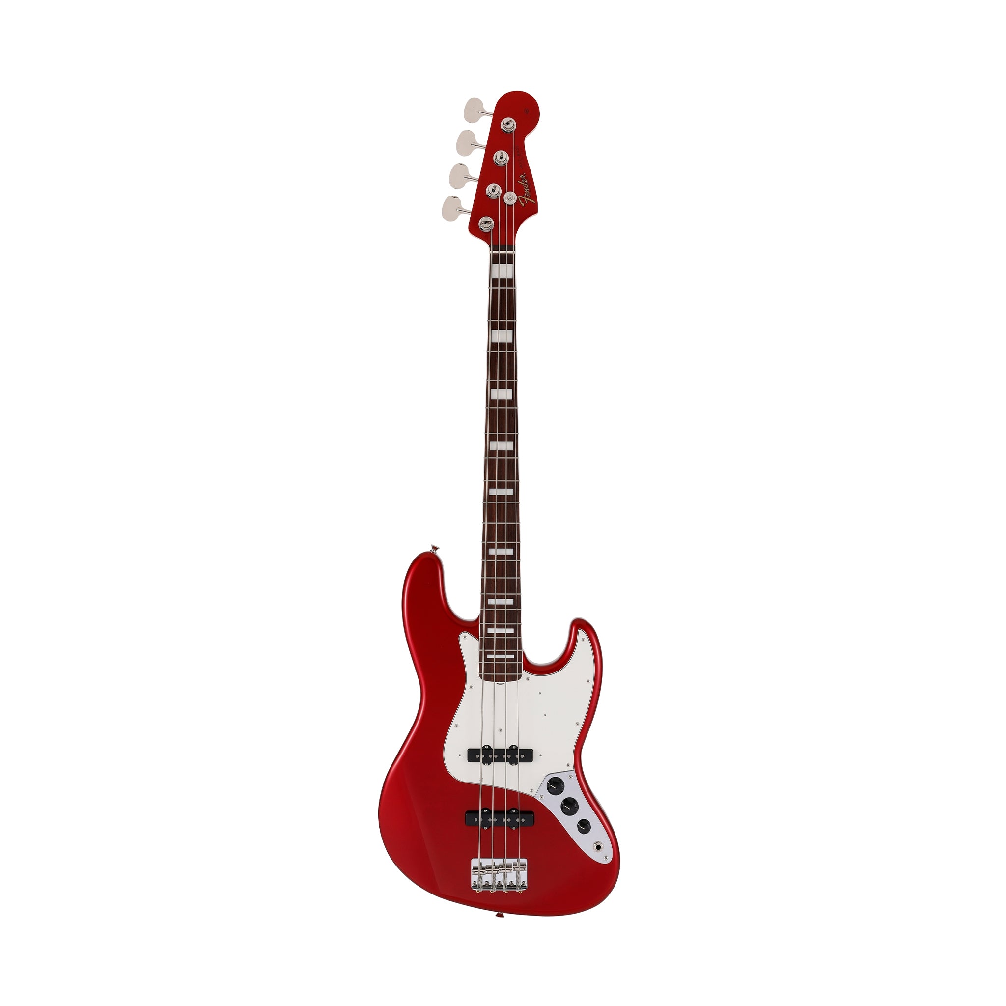 Fender Japan Traditional II Late 60s Jazz Bass Guitar, RW FB, Candy Apple Red