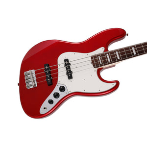Fender Japan Traditional II Late 60s Jazz Bass Guitar, RW FB, Candy Apple Red