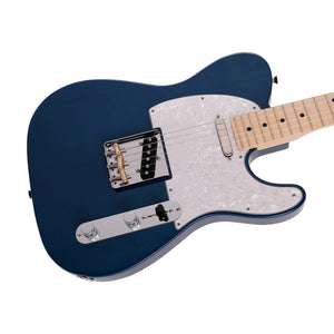 Fender Japan Hybrid II Telecaster Electric Guitar, Maple FB, Indigo Transparent
