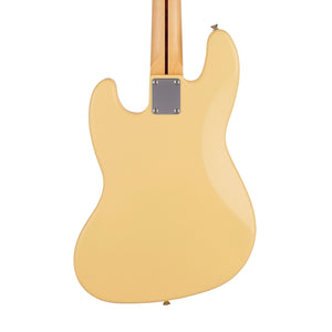 Fender Japan Junior Collection Jazz Bass Guitar, RW FB, Satin Vintage White