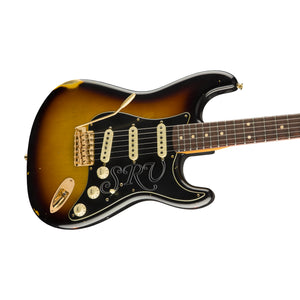Fender Custom Shop Stevie Ray Vaughan Signature Stratocaster Relic Guitar, 3-Tone Sunburst