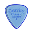 Gravity Classic Standard 2.0mm Guitar Pick, Polished Blue