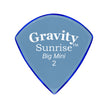 Gravity Sunrise Big Mini 2.0mm Guitar Pick, Polished Blue