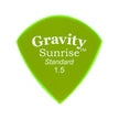 Gravity Sunrise Standard 1.5mm Guitar Pick, Polished Fluorescent Green