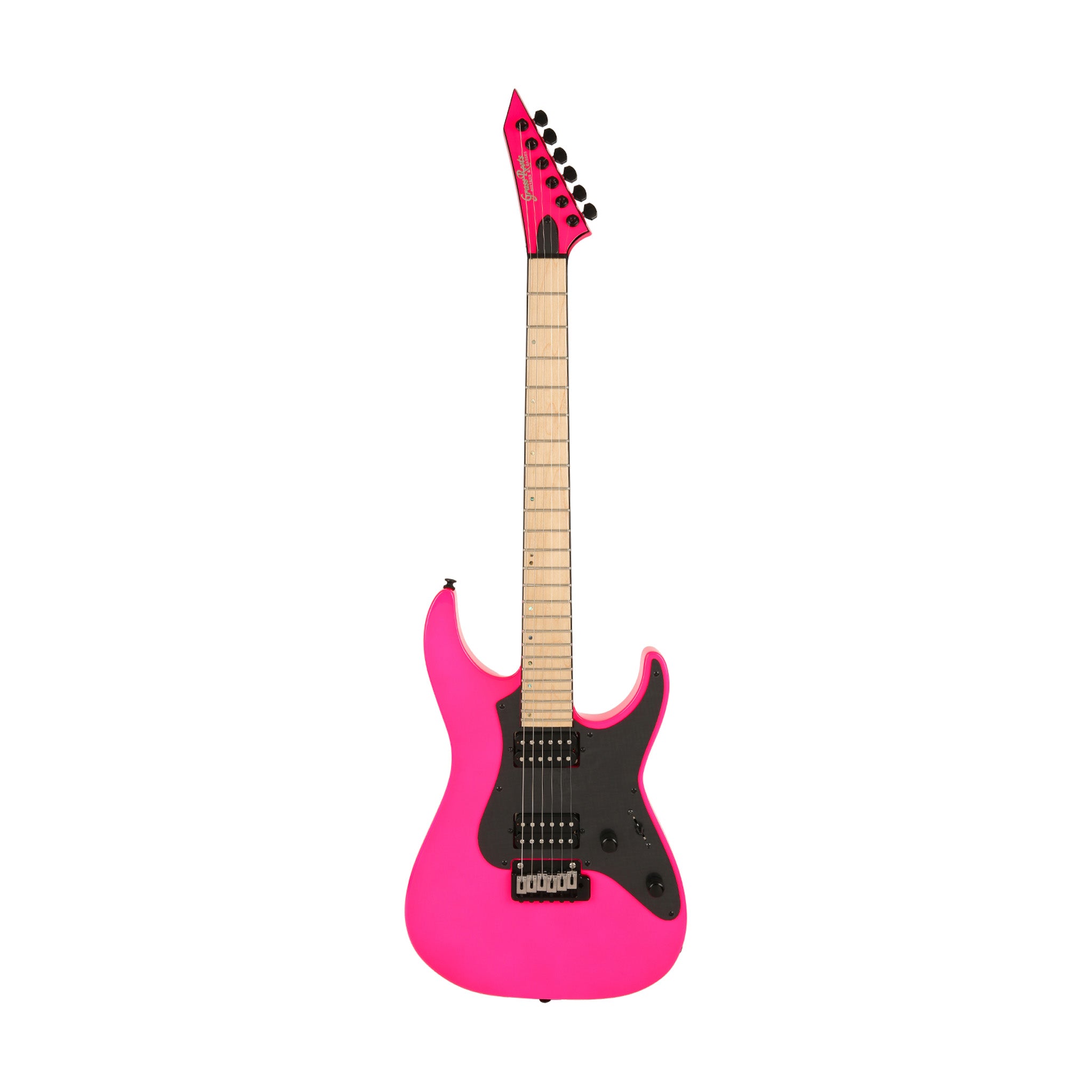 GrassRoots G-MIRAGE-WK/M-NP Electric Guitar, Maple FB, Neon Pink