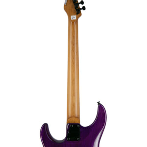 GrassRoots G-SNAPPER-24M-STPR Electric Guitar, Maple FB, See Thru Purple w/White Pearl Black