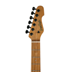 GrassRoots G-SNAPPER-24M-STPR Electric Guitar, Maple FB, See Thru Purple w/White Pearl Black