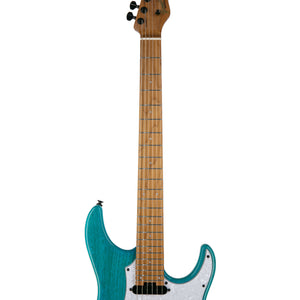 GrassRoots G-SNAPPER-24M-TQ Electric Guitar, Maple FB, Turquoise