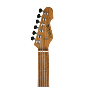 GrassRoots G-THROBBER-WK/M-NDBS Electric Guitar, Roasted Maple FB, Natural Dark Blue Burst