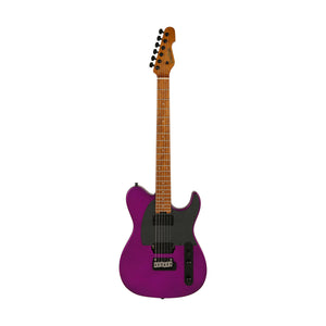 GrassRoots G-THROBBER-WK/M-VDPR Electric Guitar, Roasted Maple FB, Voodoo Purple