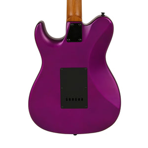 GrassRoots G-THROBBER-WK/M-VDPR Electric Guitar, Roasted Maple FB, Voodoo Purple