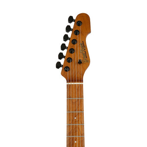 GrassRoots G-THROBBER-WK/M-VDPR Electric Guitar, Roasted Maple FB, Voodoo Purple