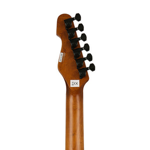 GrassRoots G-THROBBER-WK/M-VDPR Electric Guitar, Roasted Maple FB, Voodoo Purple