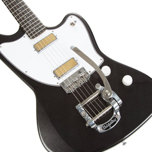 Harmony Standard Series Silhouette w/ Bigsby Electric Guitar w/Case, RW FB, Space Black