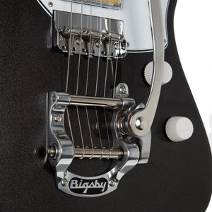 Harmony Standard Series Silhouette w/ Bigsby Electric Guitar w/Case, RW FB, Space Black