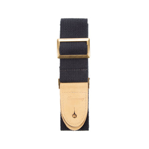 Harmony Cotton Guitar Strap, Black
