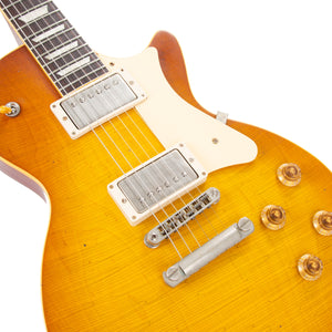 Heritage Custom Shop Core Collection H-150 Plain Top Electric Guitar with Case, Dirty Lemon Burst, Artisan Aged