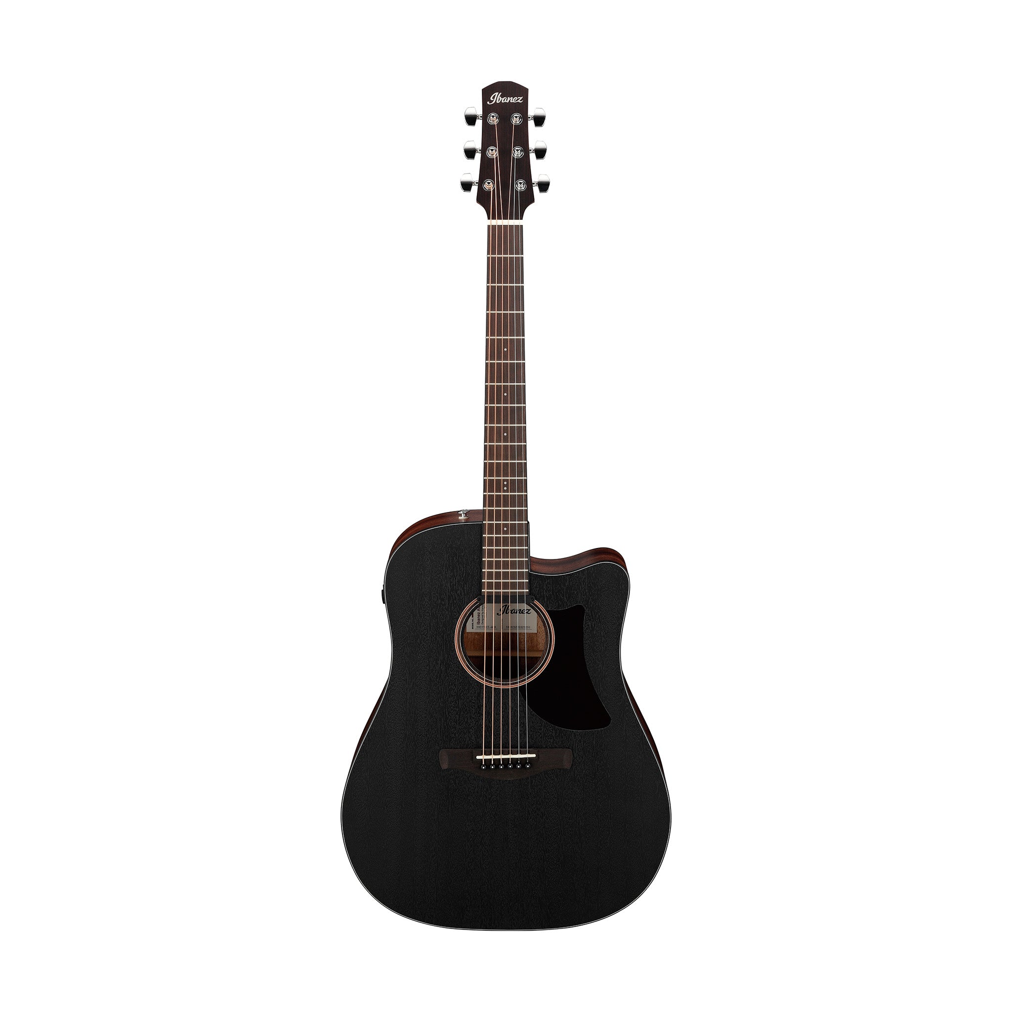Ibanez AAD190CE-WKH Acoustic/Electric Guitar, Weathered Black Open Pore