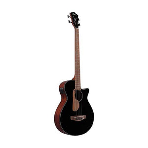 Ibanez AEGB24E-BKH Acoustic Bass Guitar, Black High Gloss
