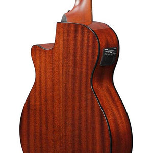 Ibanez AEGB24E-MHS Acoustic Bass Guitar, Mahogany Sunburst Open Pore