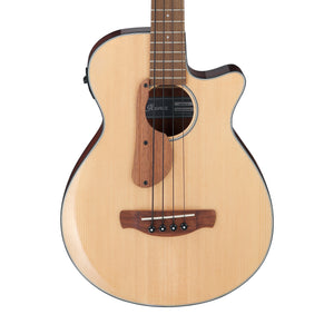 Ibanez AEGB30E-NTG Acoustic-Electric Bass Guitar, Natural High Gloss
