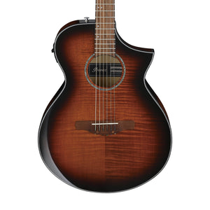 Ibanez AEWC400-AMS Acoustic-Electric Guitar, Amber Sunburst High Gloss