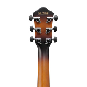 Ibanez AEWC400-AMS Acoustic-Electric Guitar, Amber Sunburst High Gloss