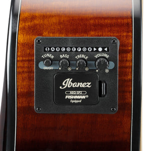 Ibanez AEWC400-AMS Acoustic-Electric Guitar, Amber Sunburst High Gloss