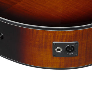 Ibanez AEWC400-AMS Acoustic-Electric Guitar, Amber Sunburst High Gloss