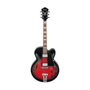 Ibanez Artcore AF75-TRS Electric Guitar, Transparent Red Sunburst