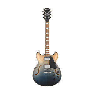 Ibanez AS73FM-TIF Semi-Hollow Electric Guitar, Transparent Indigo Fade