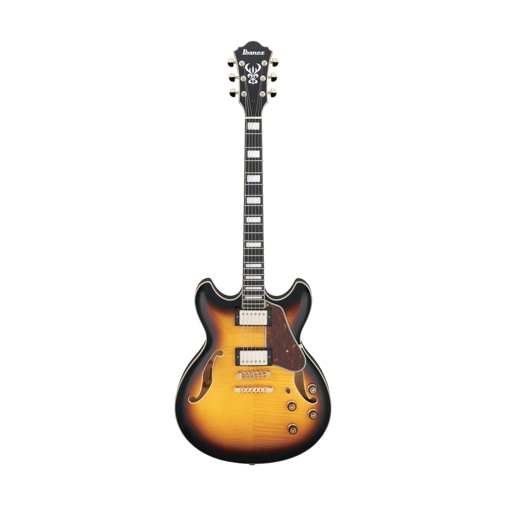 Ibanez Artcore AS93FM-AYS Expressionist Acoustic-Electric Guitar, Antique Yellow Sunburst