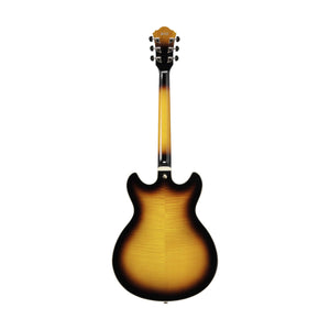 Ibanez Artcore AS93FM-AYS Expressionist Acoustic-Electric Guitar, Antique Yellow Sunburst