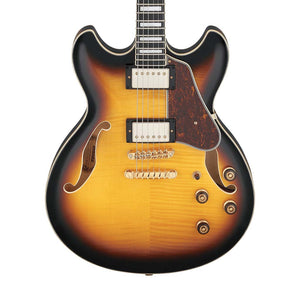 Ibanez Artcore AS93FM-AYS Expressionist Acoustic-Electric Guitar, Antique Yellow Sunburst