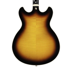 Ibanez Artcore AS93FM-AYS Expressionist Acoustic-Electric Guitar, Antique Yellow Sunburst