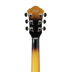 Ibanez Artcore AS93FM-AYS Expressionist Acoustic-Electric Guitar, Antique Yellow Sunburst