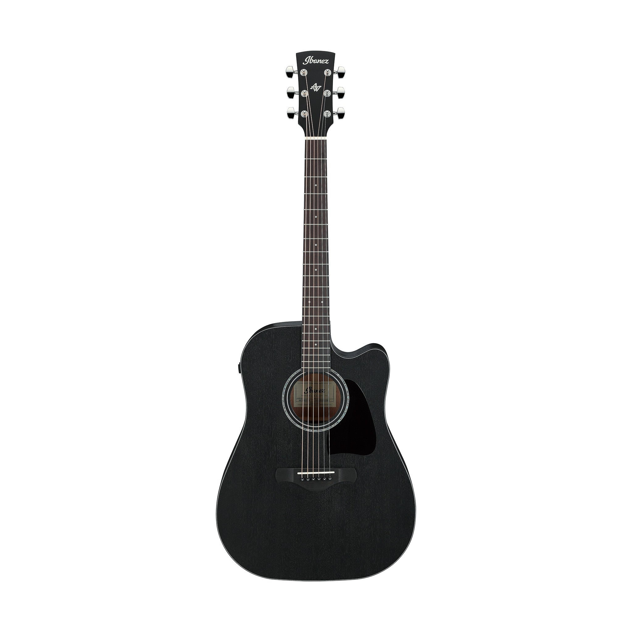Ibanez AW1040CE-WK Acoustic/Electric Guitar, Weathered Black