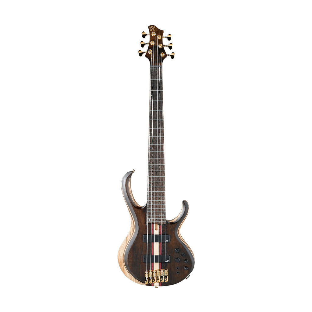 Ibanez BTB1836-NDL 6-String Electric Bass Guitar w/Gig Bag, Natural Shadow Low Gloss