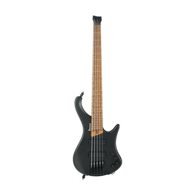 Ibanez Bass Workshop EHB1005-BKF Electric Bass Guitar w/Gig Bag, Black Flat